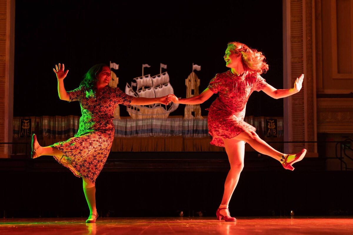 Local swing dancers Rosie Roccaforte and Clodagh Hurley at the launch of Culture Night Cork City, looking forward to attending The Devil’s in the Dance Hall at City Hall on Culture Night, September 18, an immersive performance inspired by the controversy around The Dance Hall Act of 1935. Picture: Darragh Kane
