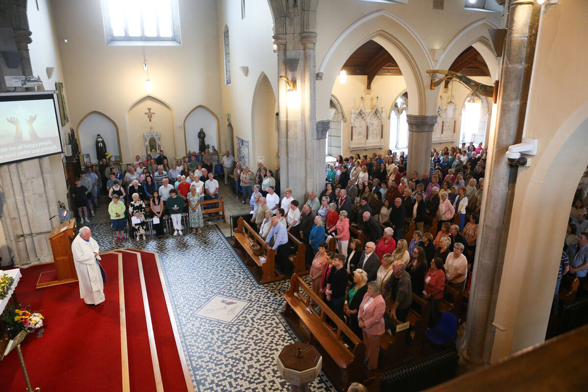 A vigil for the three sisters and a boy who were injured in a crash on the M9 in Co Kildare was held at St Clare’s Church, Graiguecullen, Carlow (Evan Treacy/PA) A vigil for the three sisters and a boy who were injured in a crash on the M9 in Co Kildare was held at St Clare’s Church, Graiguecullen, Carlow (Evan Treacy/PA)