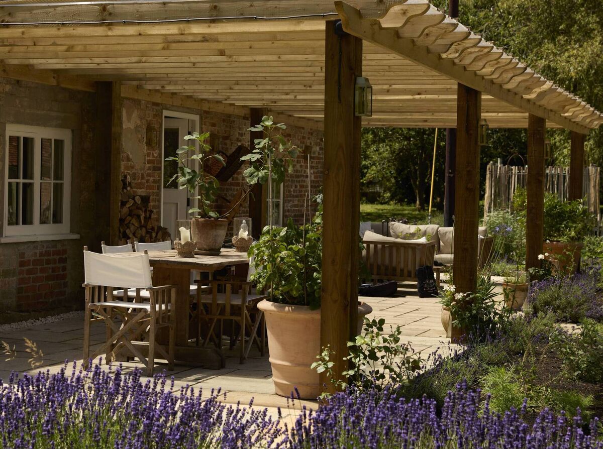 Clodagh McKenna's garden patio Clodagh McKenna's garden patio