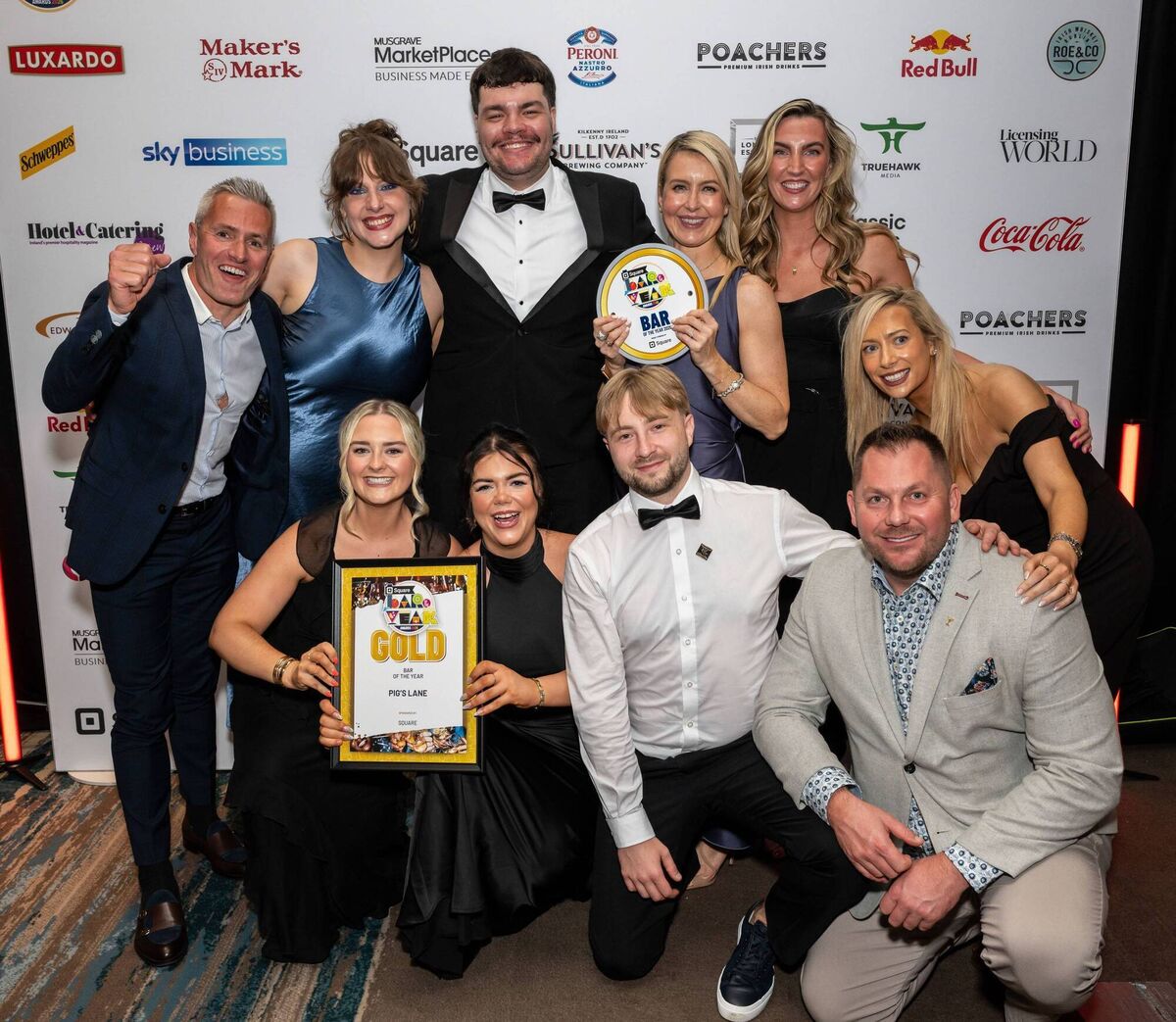 Pig's Lane was named Bar of the Year at the Square Bar of the Year 2026 Awards at the Clayton Hotel on Burlington Road, Dublin, on Monday, August 24.
