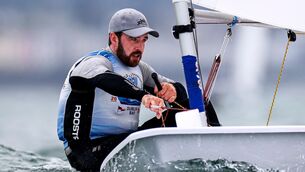<p>MAKING A SPLASH: Finn Lynch takes part in the ILCA 7 Men’s World Sailing Championships in Dun Laoghaire, Co Dublin. Pic: Andrew Conan/Inpho</p> <p>MAKING A SPLASH: Finn Lynch takes part in the ILCA 7 Men’s World Sailing Championships in Dun Laoghaire, Co Dublin. Pic: Andrew Conan/Inpho</p>