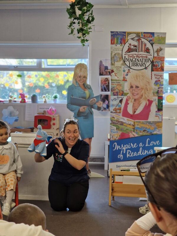 Children attend a CDI Dolly Parton Imagination Library event at St Mark's Family and Youth Centre in Tallaght, Co. Dublin.