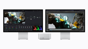 <p>M5 Max power: 3x faster Magic Mask (DaVinci Resolve) and 1.4x faster rendering (Maxon Redshift) compared to M4 Max. Picture: Apple</p>