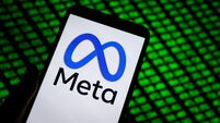 3D2CFBG An illustration photo shows META logo in a smartphone in Chongqing, China on October 31, 2025.