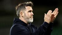 Stephen Bradley applauds the fans after the game 20/8/2026