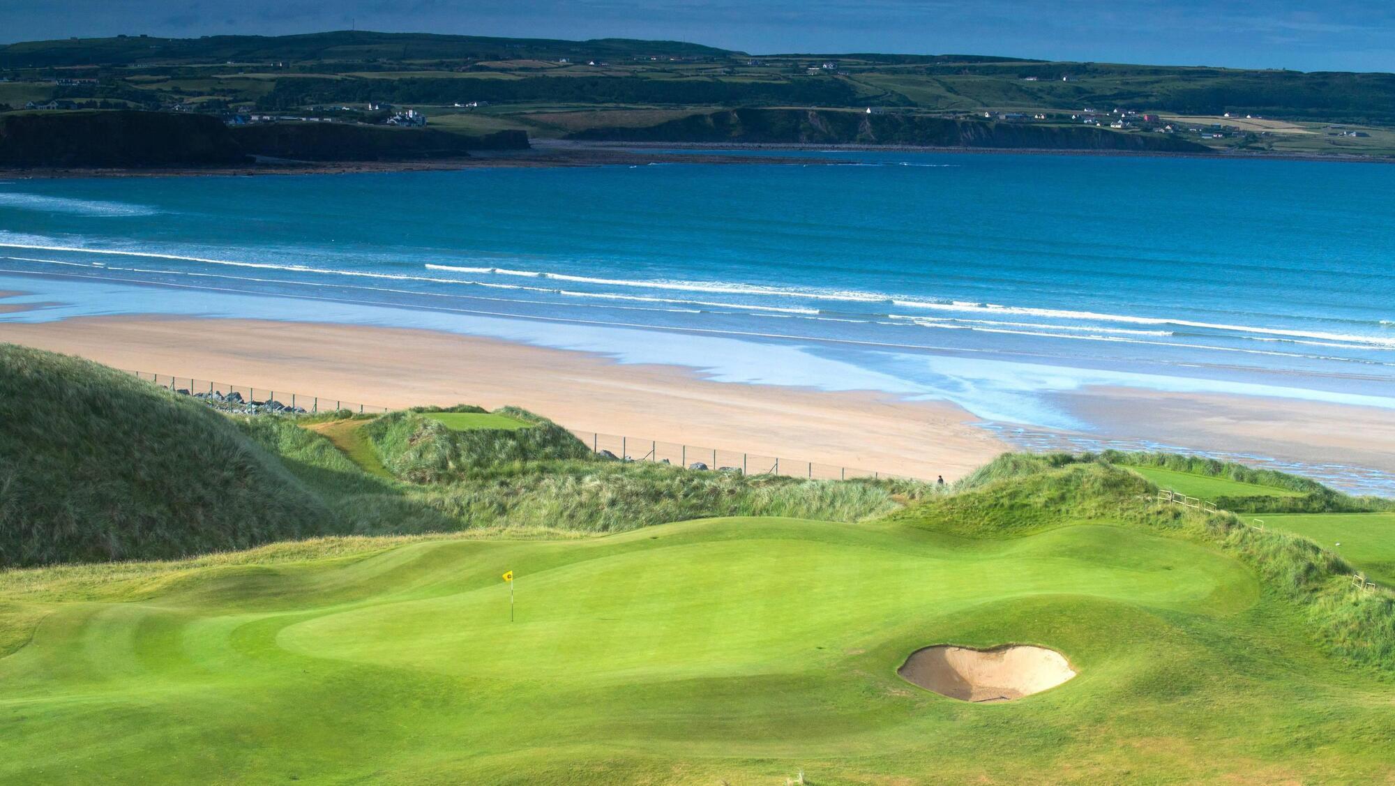The 6th green at Lahinch Golf Club in Co Clare