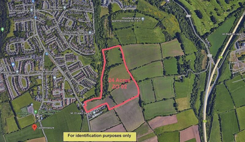 The Castletreasure site where Bridgewater Homes have plans for 300 residential units