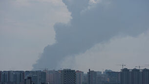 Kyiv was hit by Russian attacks (AP) Kyiv was hit by Russian attacks (AP)