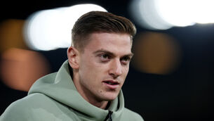 <p>Chelsea's Liam Delap on the pitch ahead of the Premier League match at Elland Road.</p>