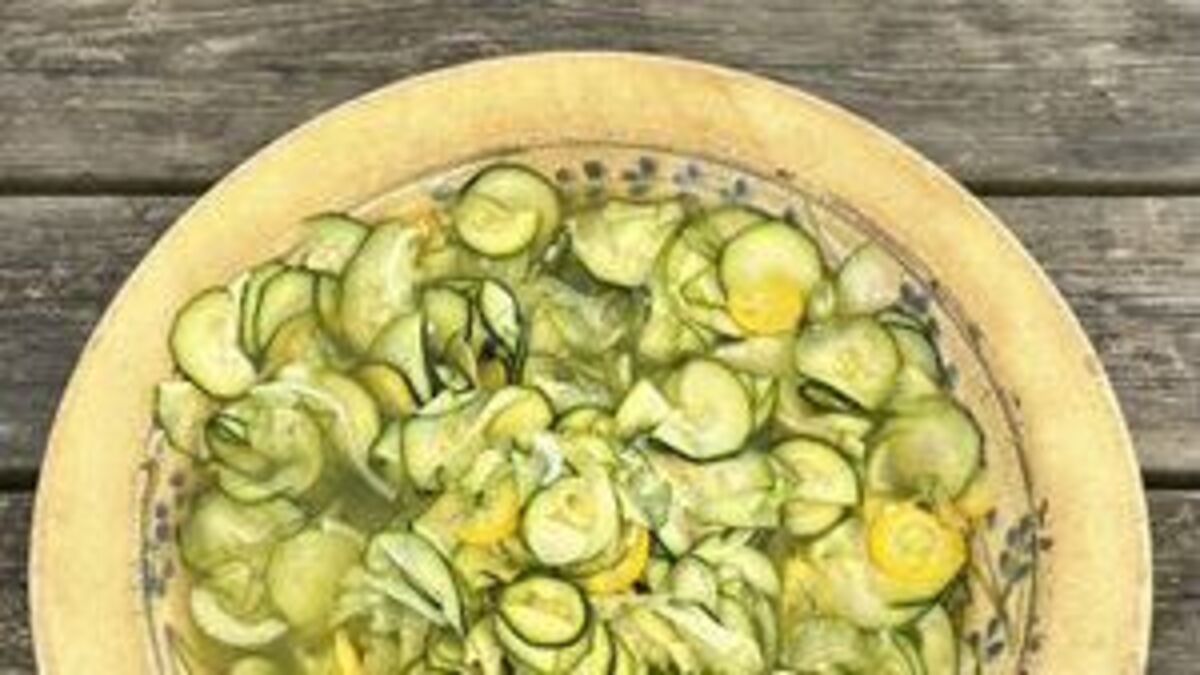 Pickled Courgette