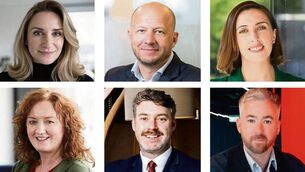 <p>New roles: (top row) Catherine Durkin, Sytze Nijman, Teresa Hooks; (bottom row) Shona McCarthy, Eoin Ó Catháin, Gary Boylan. </p> <p>New roles: (top row) Catherine Durkin, Sytze Nijman, Teresa Hooks; (bottom row) Shona McCarthy, Eoin Ó Catháin, Gary Boylan. </p>