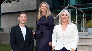 <p>Senior talent acquisition partners Robert Toth and Rachel O’Donovan, and Fiona Croke, talent acquisition lead with MSD Ireland.</p>