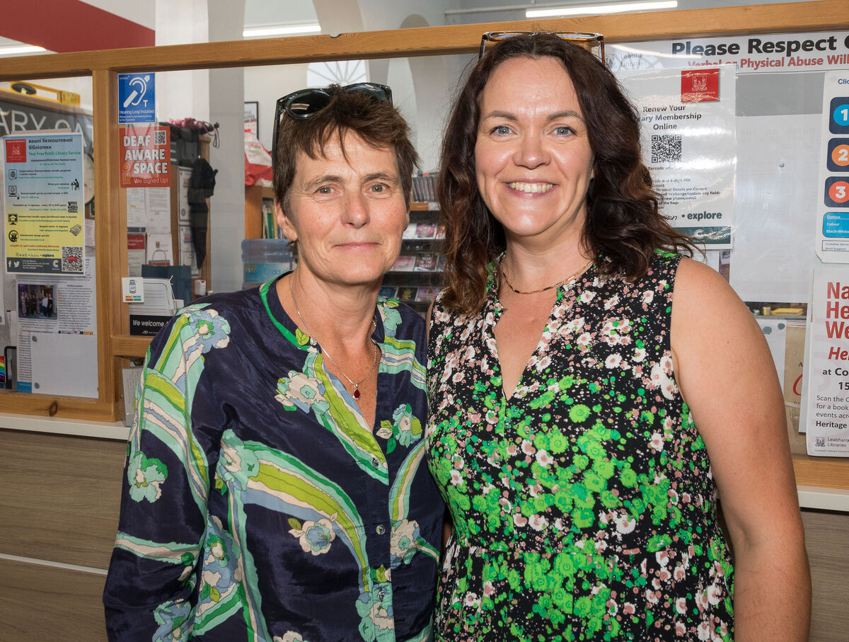 Catherine O'Riordan, Glounthaune, and Deirdre O'Mahony, Watergrasshill, at the launch of Island Pieces at the City Library, Cork. Pictures: David Creedon Catherine O'Riordan, Glounthaune, and Deirdre O'Mahony, Watergrasshill, at the launch of Island Pieces at the City Library, Cork. Pictures: David Creedon