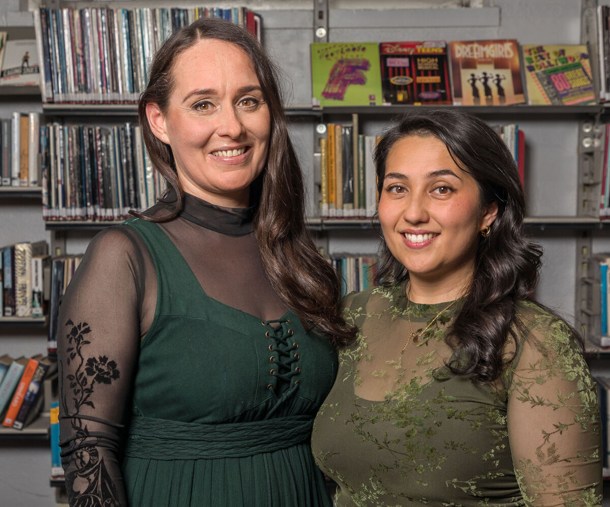 Fionnuala Fagan-Thiébot with Clare Galway from Belfast at the launch at the City Library, Cork. Fionnuala Fagan-Thiébot with Clare Galway from Belfast at the launch at the City Library, Cork.