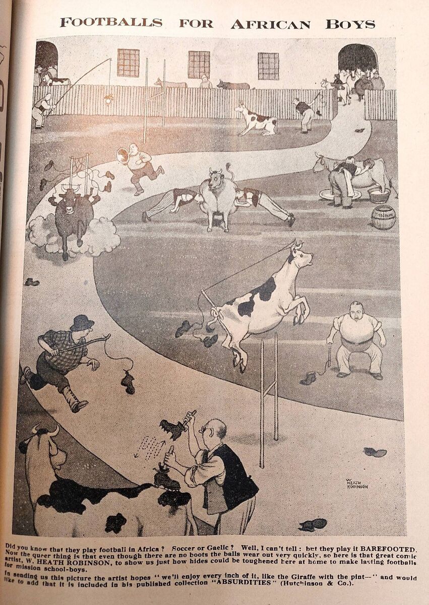 It would be easy to dismiss a 100-year-old cartoon as a harmless curiosity. But images like this were part of how ordinary Irish and British readers came to understand Africa and its people not through meeting anyone, but through carefully chosen, often funny, second-hand glimpses. It would be easy to dismiss a 100-year-old cartoon as a harmless curiosity. But images like this were part of how ordinary Irish and British readers came to understand Africa and its people not through meeting anyone, but through carefully chosen, often funny, second-hand glimpses.