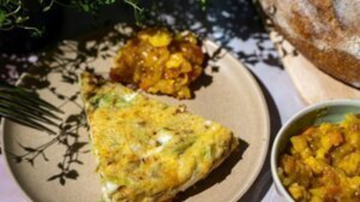Leek, Potato and Cheese Frittata