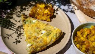 <p> Eunice Power's Leek, potato &amp; cheddar frittata. Picture: Chani Anderson</p>