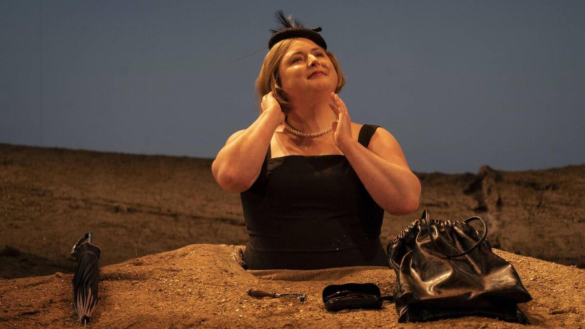 Siobhan McSweeney in Happy Days. Picture: Patrick Redmond Siobhan McSweeney in Happy Days. Picture: Patrick Redmond