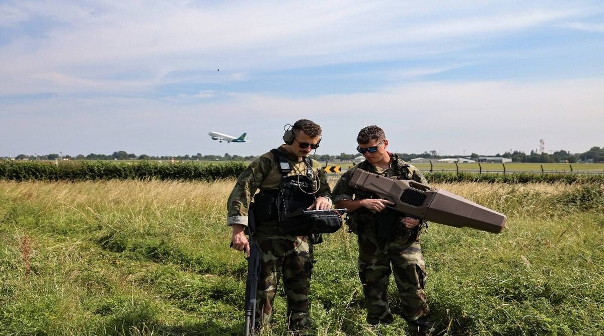 A counter drone team at Dublin Airport (Defence Forces/PA) A counter drone team at Dublin Airport (Defence Forces/PA)