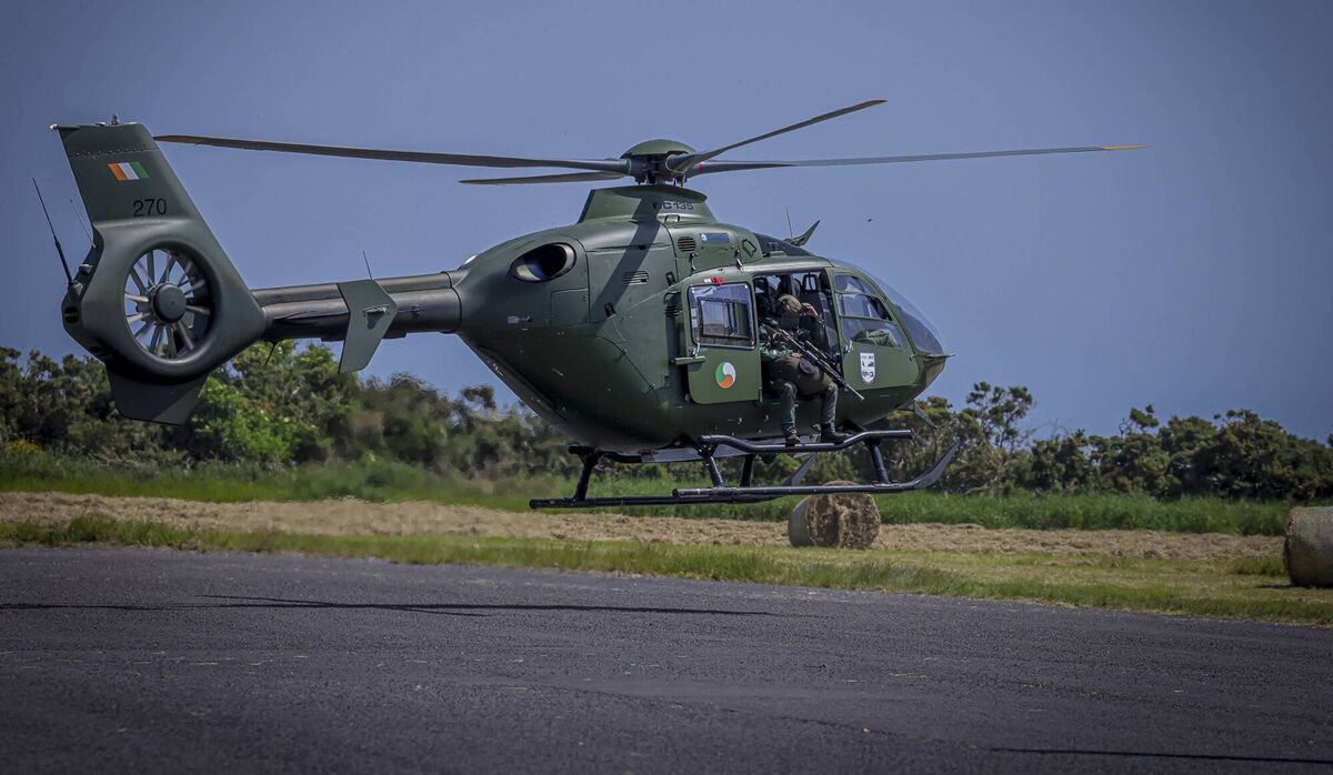 An EC-135 with special operation forces snipers (Defence Forces/PA) An EC-135 with special operation forces snipers (Defence Forces/PA)