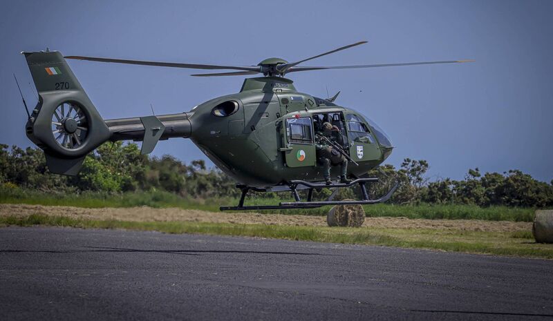 An EC-135 with special operation forces snipers (Defence Forces/PA) An EC-135 with special operation forces snipers (Defence Forces/PA)