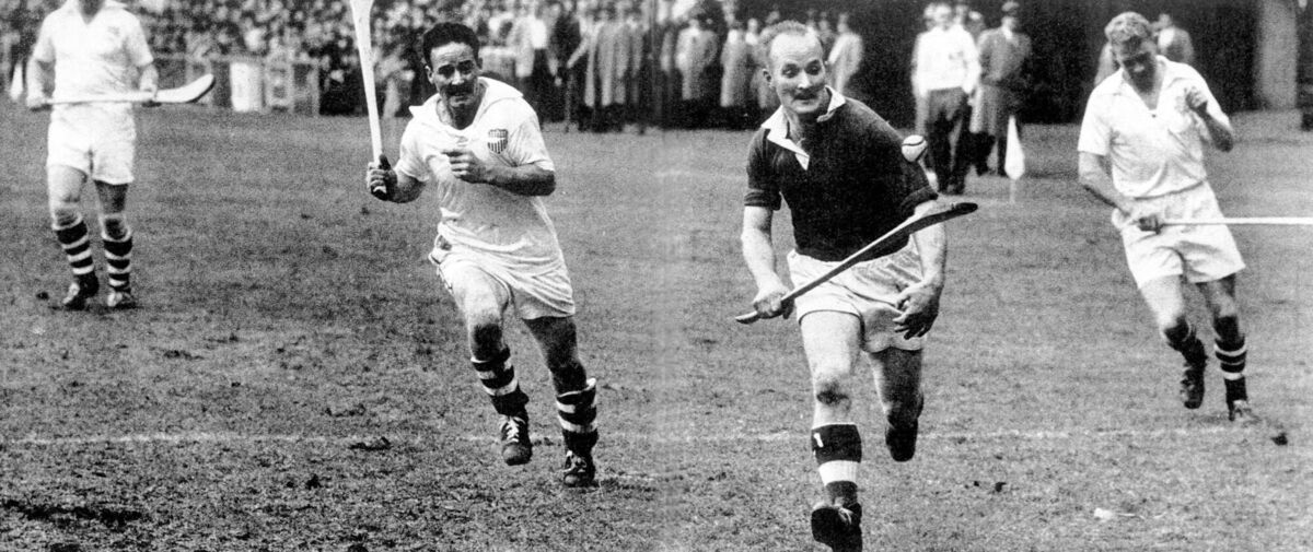 Christy Ring playing at the Polo Grounds in New York. Pic: Sports Illustrated Christy Ring playing at the Polo Grounds in New York. Pic: Sports Illustrated