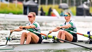 <p>Mags Cremen from Cork and Zoe Hyde from Kerry won gold for Ireland in the women's double sculls at the World Rowing Championships in Amsterdam Pic: Benedict Tufnell/Sportsfile</p> <p>Mags Cremen from Cork and Zoe Hyde from Kerry won gold for Ireland in the women's double sculls at the World Rowing Championships in Amsterdam Pic: Benedict Tufnell/Sportsfile</p>