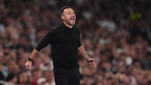 <p>Tottenham Hotspur manager Roberto De Zerbi on the touchline during the Carabao Cup second round. Pic: John Walton/PA Wire.</p>