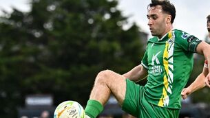 <p>Sean McGrath of Kerry FC in action. Pic: Piaras Ó Mídheach/Sportsfile</p>