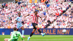 <p>Sunderland’s Wilson Isidor scores their side’s first goal against Fulham (Owen Humphreys/PA)</p> <p>Sunderland’s Wilson Isidor scores their side’s first goal against Fulham (Owen Humphreys/PA)</p>