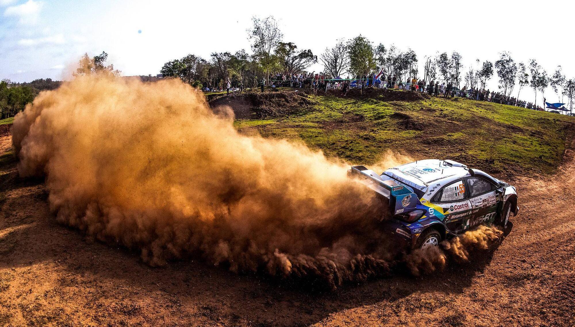 Josh McErlean/Eoin Treacy (Ford Puma Rally1) finished sixth in Euno Rally del Paraguay, round eleven of the World Rally Championship. Picture: M-Sport Ford. .