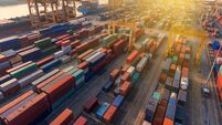 container,container ship in import export and business logistic.