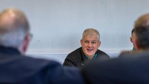<p>Kevin McStay speaks to the press. </p> <p>Kevin McStay speaks to the press. </p>
