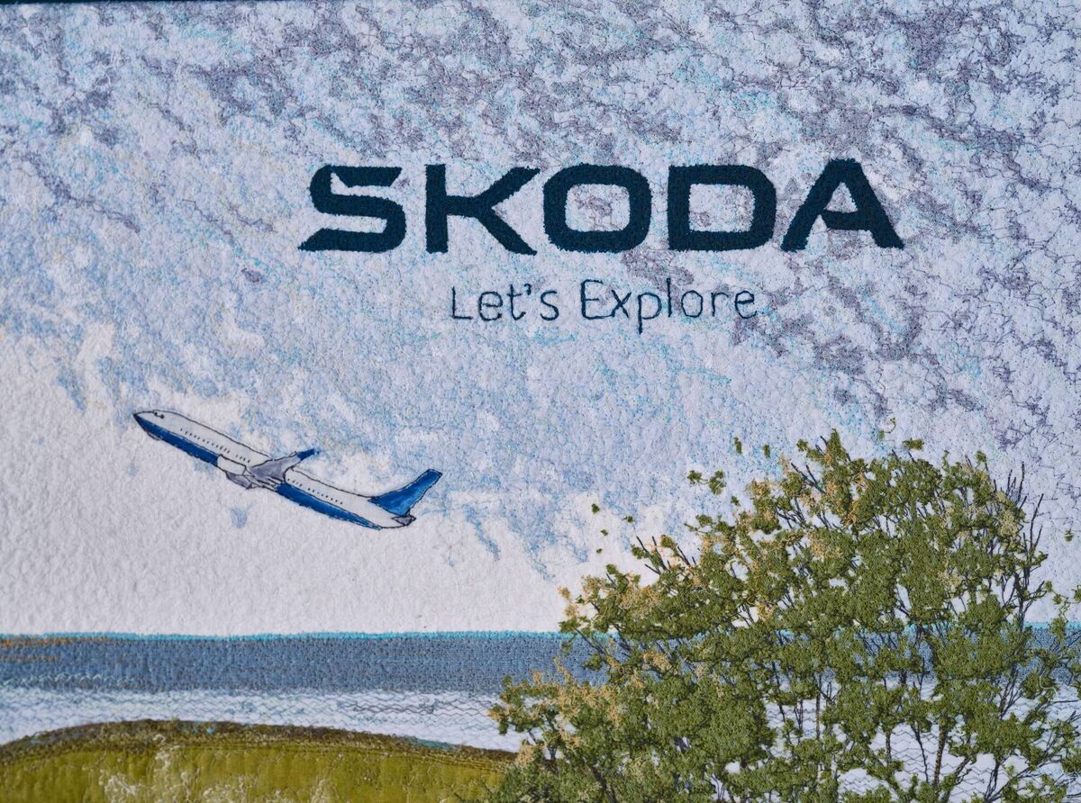 The tapestry highlights Ireland's changing energy needs, which feels particularly relevant to Skoda, with fully electric and plug-in hybrid vehicles now part of its offering. The tapestry highlights Ireland's changing energy needs, which feels particularly relevant to Skoda, with fully electric and plug-in hybrid vehicles now part of its offering.