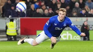 <p>HEADING ELSEWHERE?: Jake O'Brien could be set for a deadline day move away from Everton. Pic: Adam Davy/PA Wire.</p>