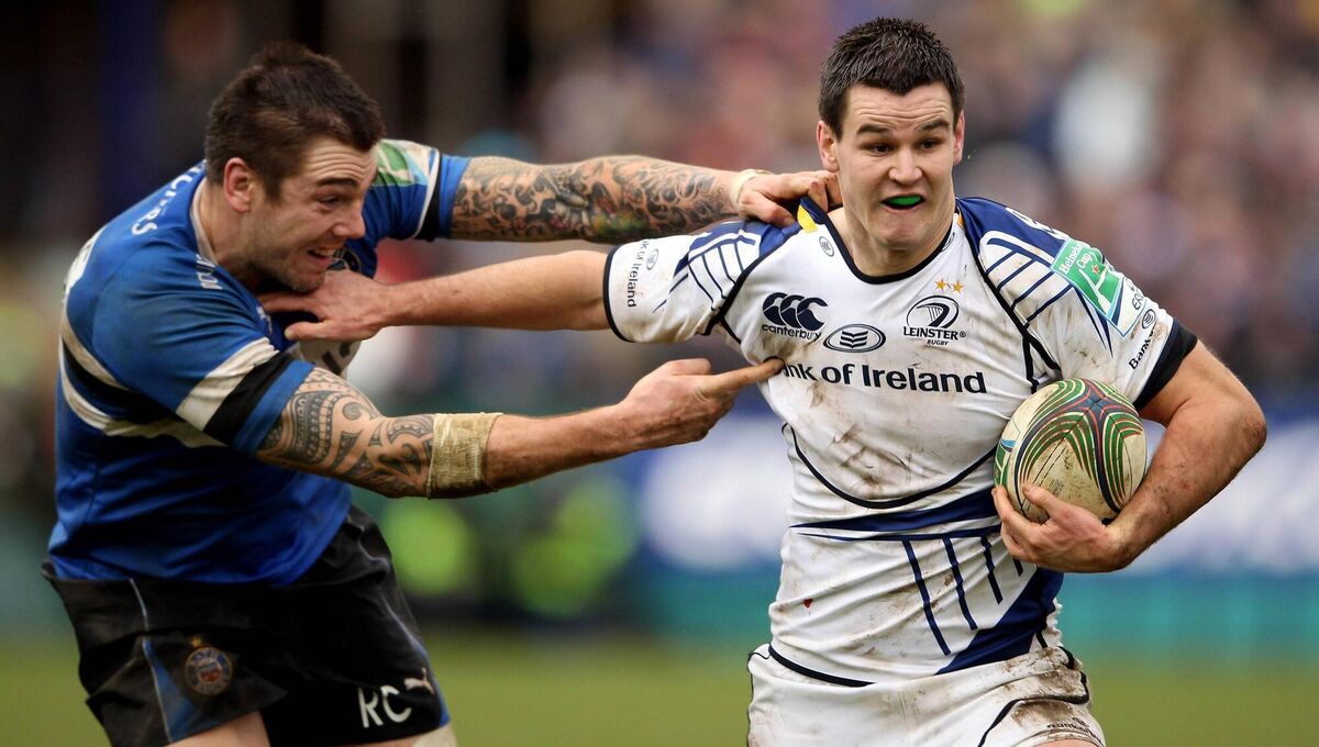 HANGING ON: Ryan Caldwell, then with Bath, challenges Leinster's Jonny Sexton in a Heineken Cup clash at The Rec in 2011. Picture: Scott Heavey/Getty Images HANGING ON: Ryan Caldwell, then with Bath, challenges Leinster's Jonny Sexton in a Heineken Cup clash at The Rec in 2011. Picture: Scott Heavey/Getty Images