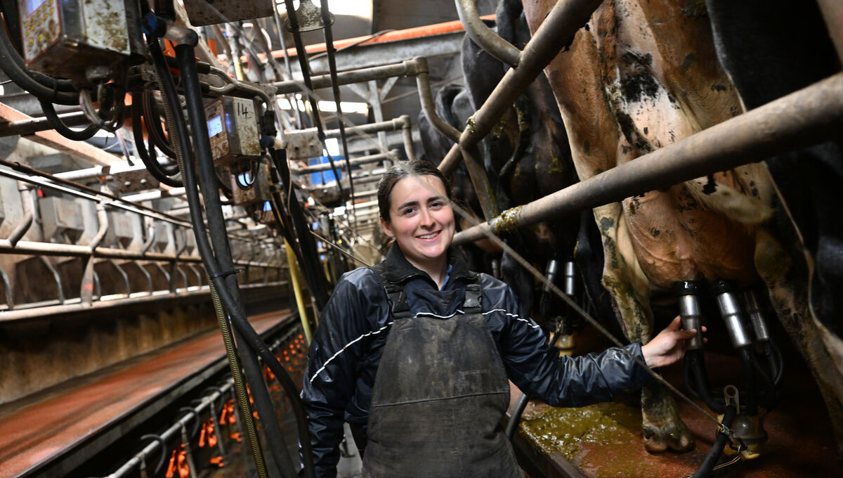 Jane Stocker milks the cows she helps manage on a farm in Clonakilty, Co Cork. Picture: Larry Cummins Jane Stocker milks the cows she helps manage on a farm in Clonakilty, Co Cork. Picture: Larry Cummins