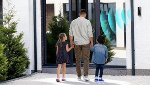 <p>The Ezviz EP8 Ultra combines a dual-lens system with a unique built-in screen for interactive two-way video communication. Picture: Ezviz</p> <p>The Ezviz EP8 Ultra combines a dual-lens system with a unique built-in screen for interactive two-way video communication. Picture: Ezviz</p>