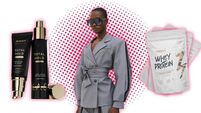 Desire Lines: This cool grey statement suit has a contemporary edge 