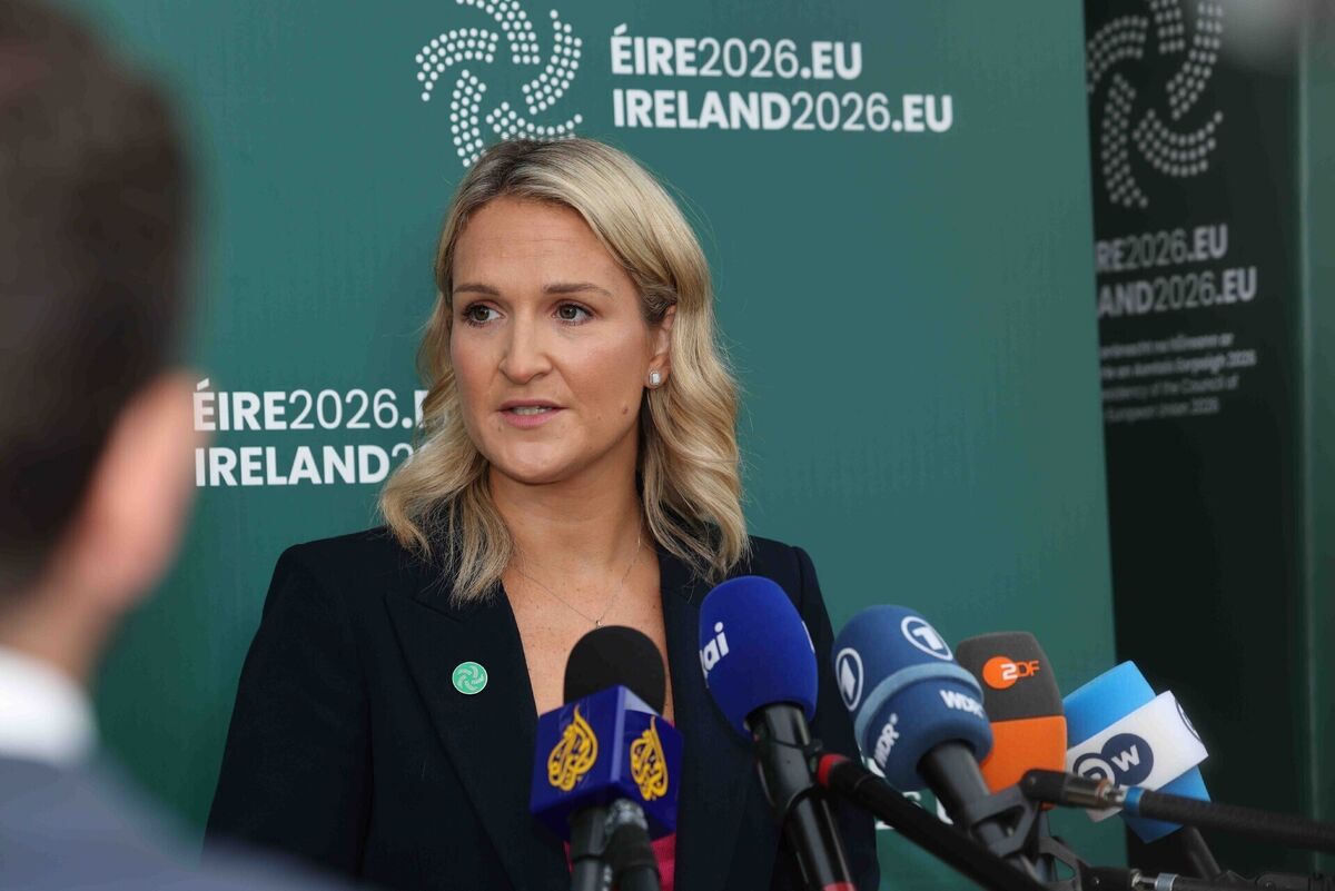 Ireland's Minister for Defence Helen McEntee at the meeting of the EU defence ministers' informal meeting in Wicklow on Tuesday. Picture: Ireland2026eu/PA Ireland's Minister for Defence Helen McEntee at the meeting of the EU defence ministers' informal meeting in Wicklow on Tuesday. Picture: Ireland2026eu/PA