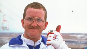 <p>Eddie Edwards before the Ski Jump event during the 1988 Winter Olympic Games in Calgary, Canada. Pic: Gray Mortimore/Allsport</p> <p>Eddie Edwards before the Ski Jump event during the 1988 Winter Olympic Games in Calgary, Canada. Pic: Gray Mortimore/Allsport</p>