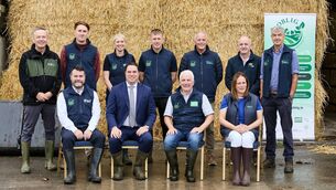 <p>(Front left to right): Karol Kissane, minister Martin Heydon, John Brennan, and Elaine Leavy. (Back left to right): Brian McGee, Julian Pawlowski, Maura O'Callaghan, Declan Pyne, Joe Kelleher, Sean McGloin, and John Noonan at the official launch.</p>