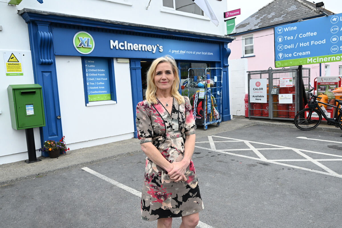 Rita McInerney at McInerney's local XL store in the village of Doonbeg. Rita McInerney at McInerney's local XL store in the village of Doonbeg.