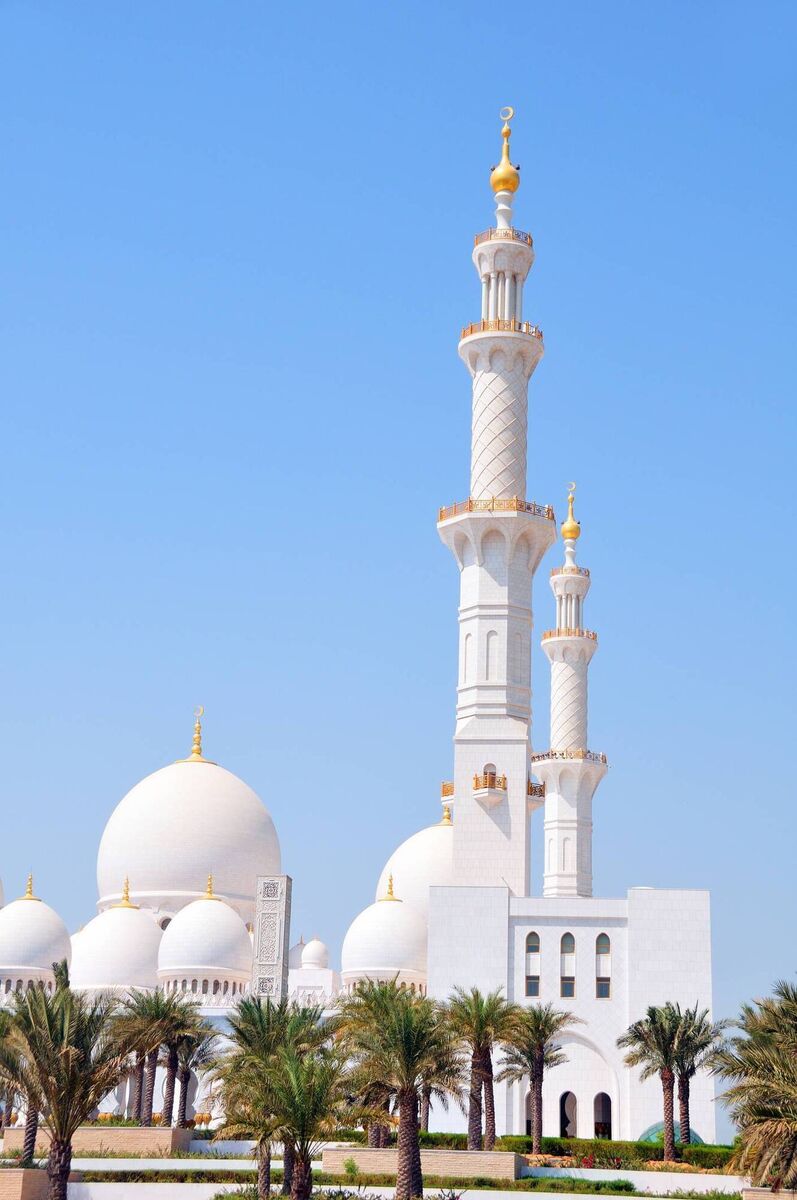 The Sheikh Zayed Mosque, Abu Dhabi, UAE.