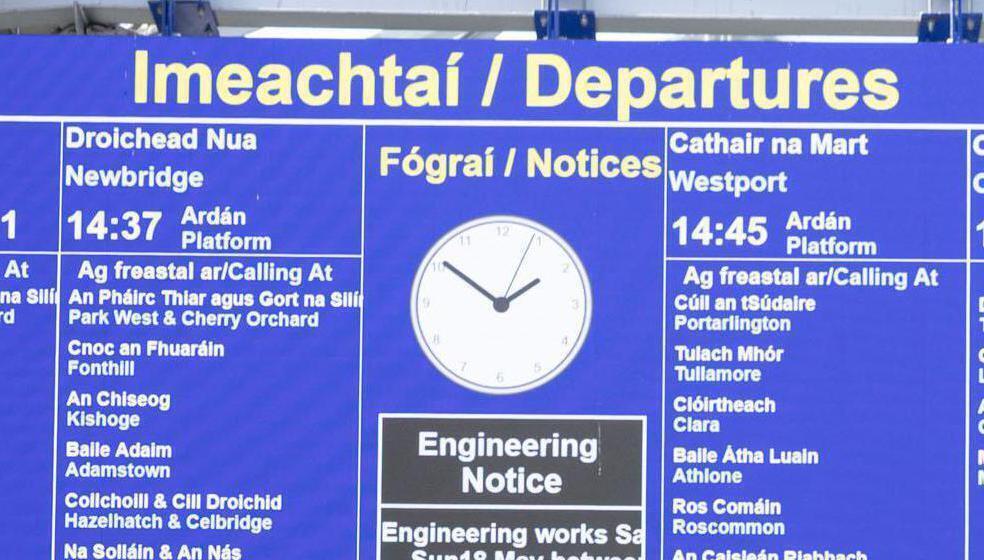 A display at Heuston. There are fears for 100 jobs at Daktronics, in Ennistymon in Co Clare, as the US multinational begins a collective redundancy consultation.