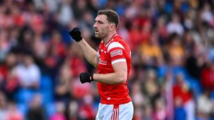 <p>Sam Mulroy of Naomh Máirtín’s and Louth. Pic: Shauna Clinton/Sportsfile</p>