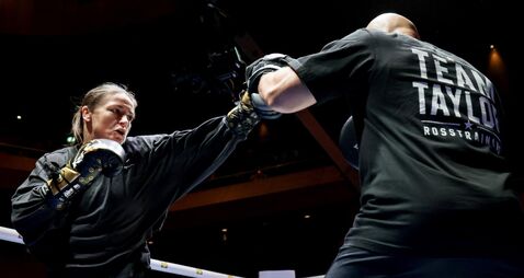 Katie Taylor with her coach Ross Enamait 2/9/2026
