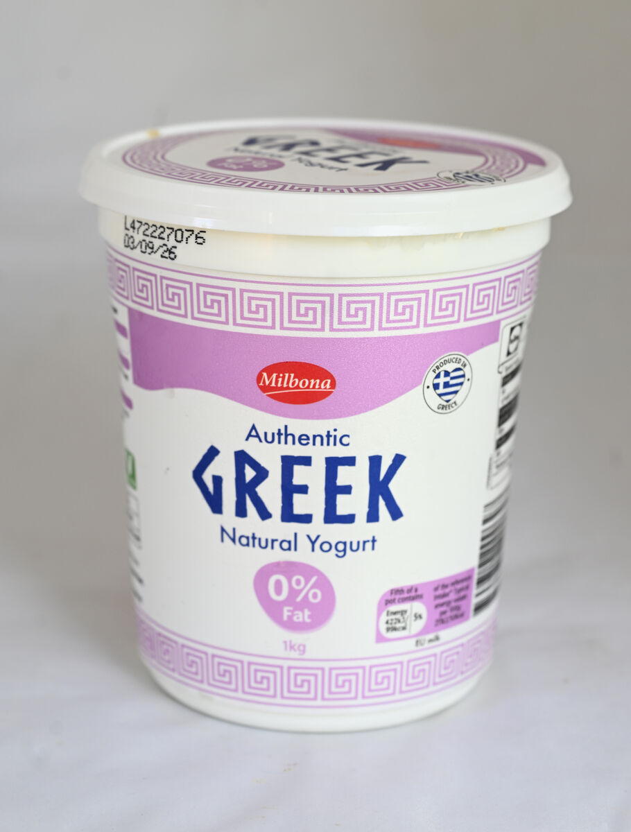 Milbona Authentic Greek Natural Yogurt Picture: Larry Cummins Milbona Authentic Greek Natural Yogurt Picture: Larry Cummins