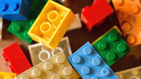 Coloured lego bricks