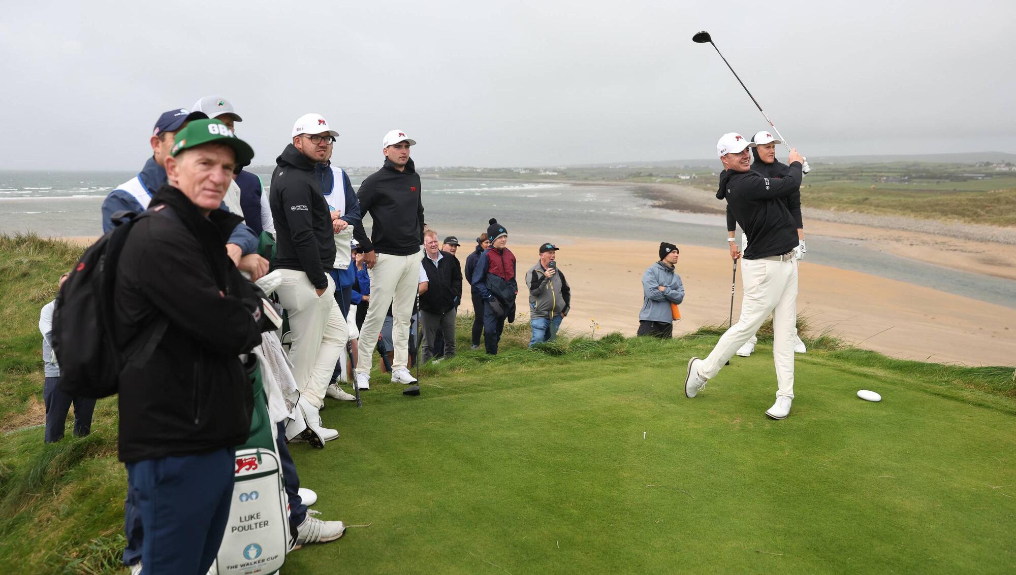 Stuart Grehan of Team GB&I during a practice round prior to the Walker Cup at Lahinch Golf Club. Pic: Oisin Keniry/R&A/R&A via Getty Images) 